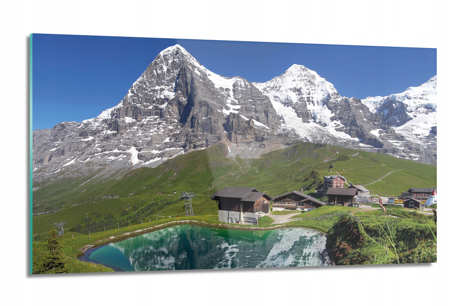 dekor Hory lyžiarska dedina lacobel 120x60 s fotografiou
