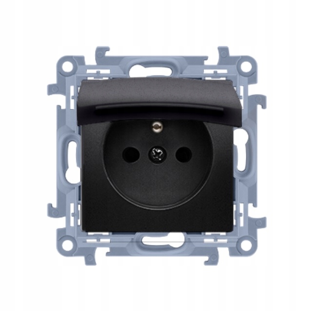Simon 10 gniazdo pojedyncze z klapką ip44