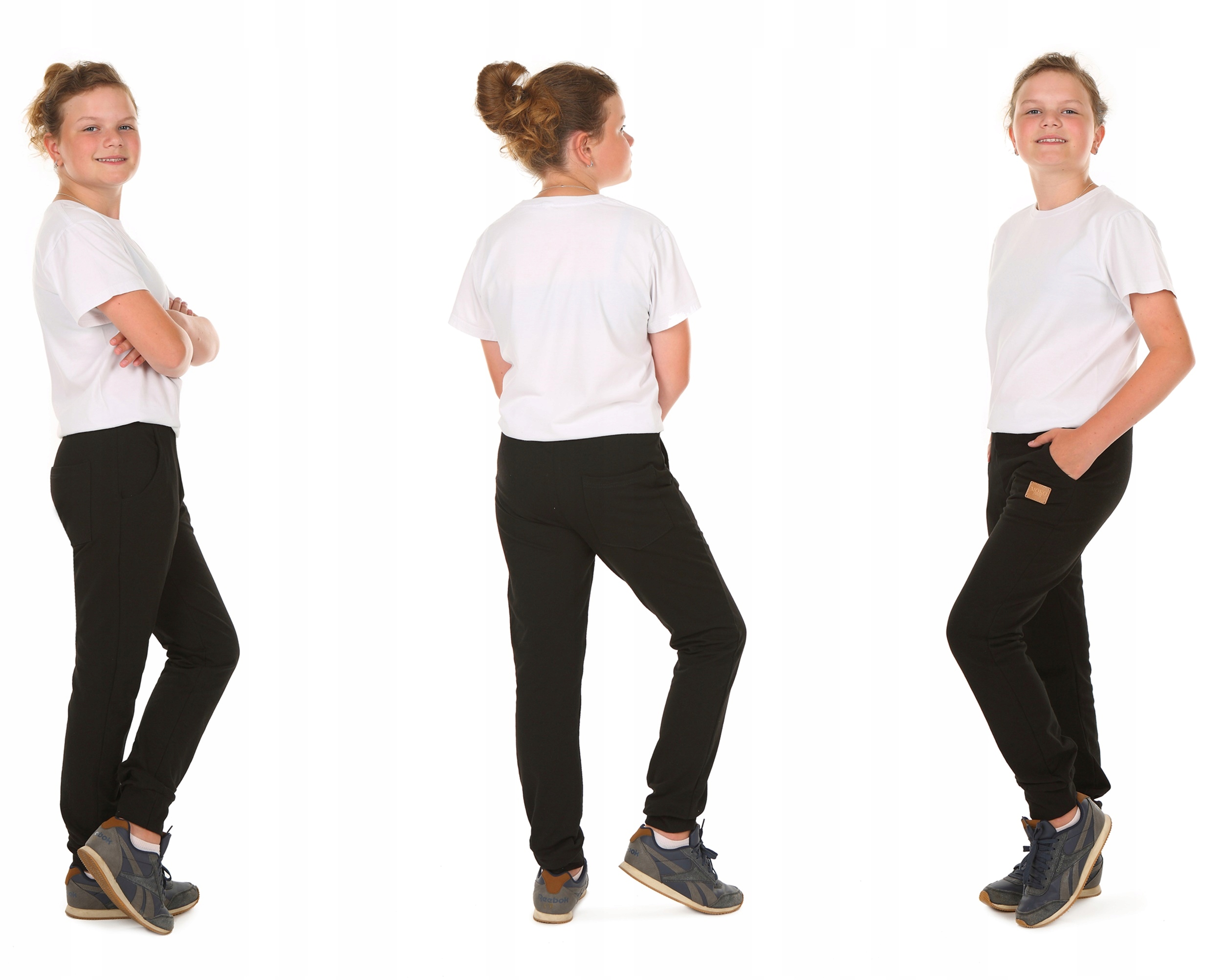 Spodnie dresowe SUPER JAKOŚĆ dres r.170 czarny Produkt PL Wiek dziecka 13 lat +