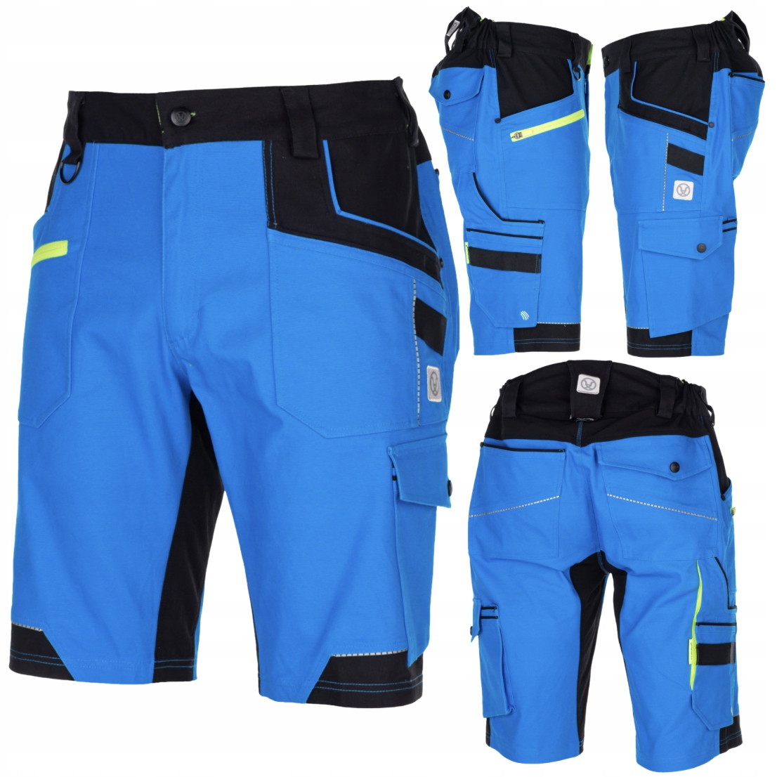 Pracovní kalhoty Krátké šortky Elastické spandex Stretch odolné Bozp 46