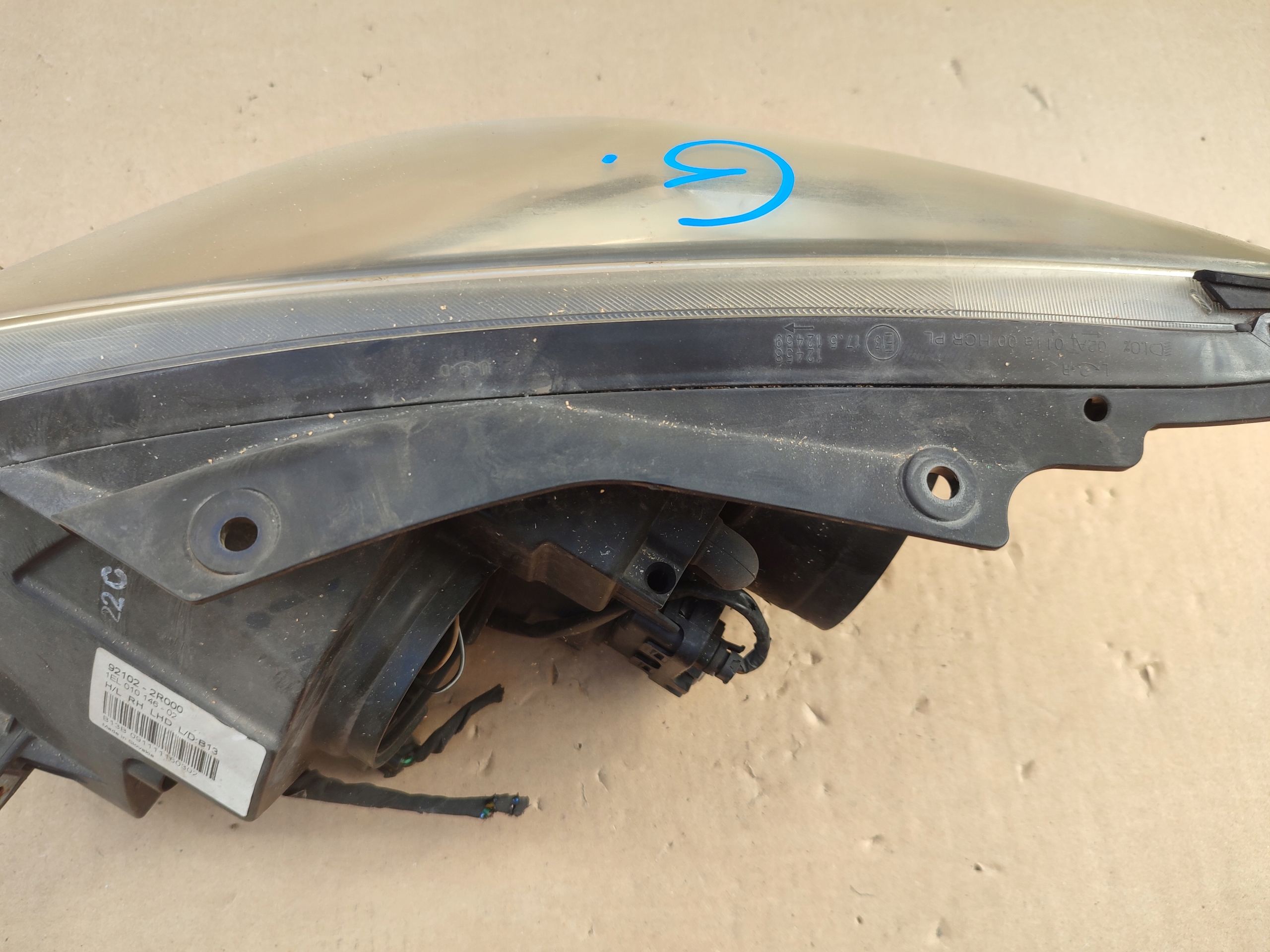 REFLEKTOR light right front HYUNDAI I30 LIFT 09-12 92102-2r000