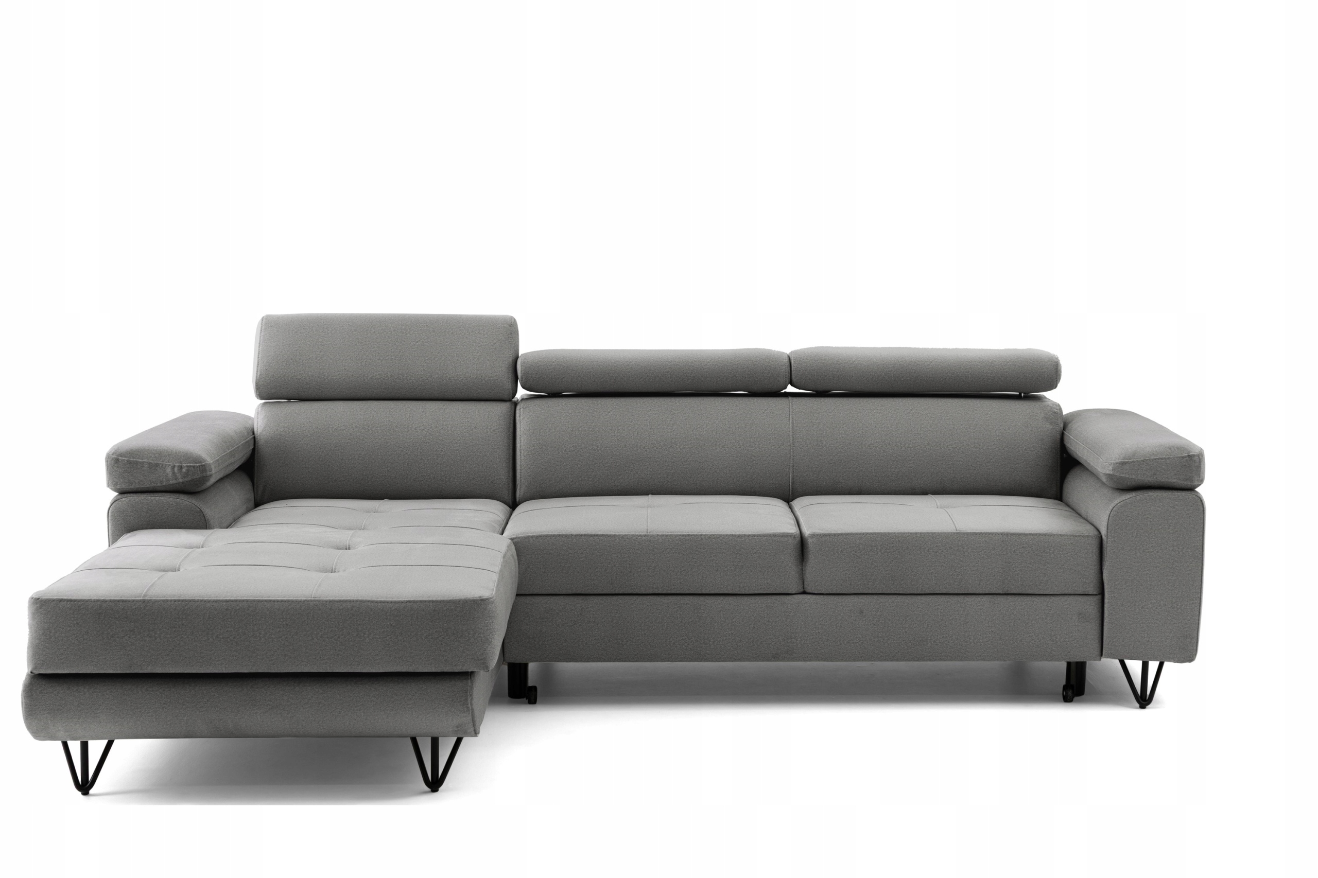 Rohová Sedací Souprava Nastavitelné opěrky hlavy Funkce Spaní