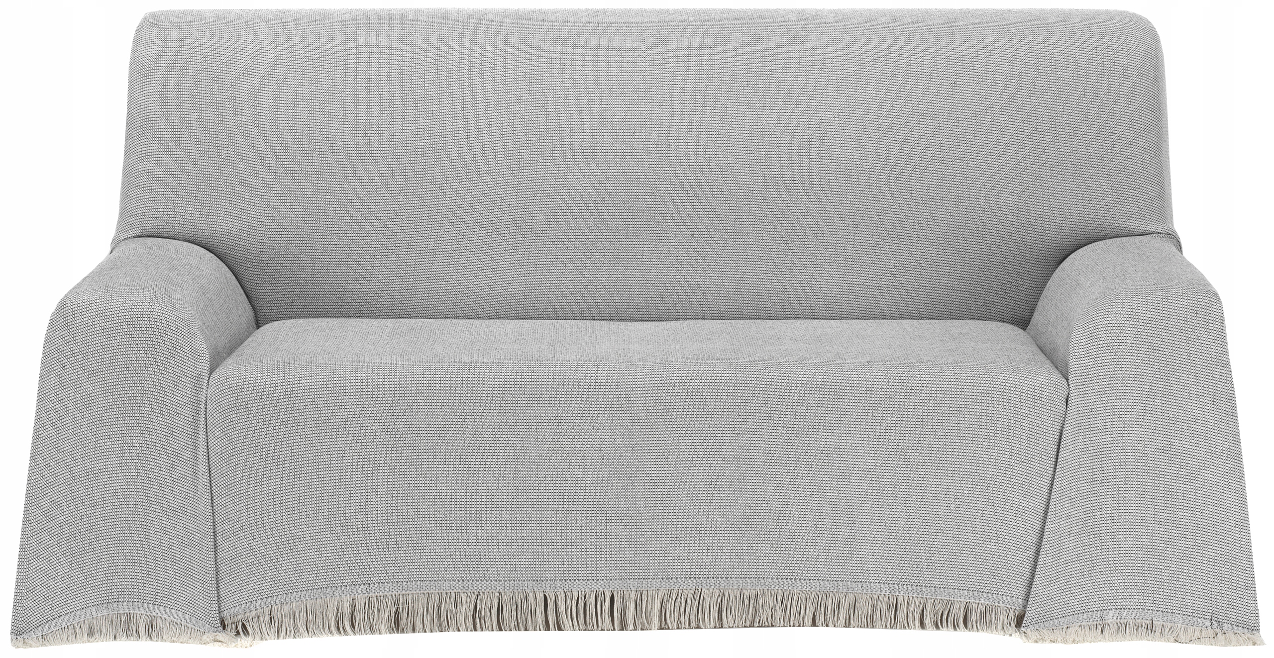 Přikrývka Šedá Krémová Bavlněná Sedačka Deka 130X180 Španělská Eco