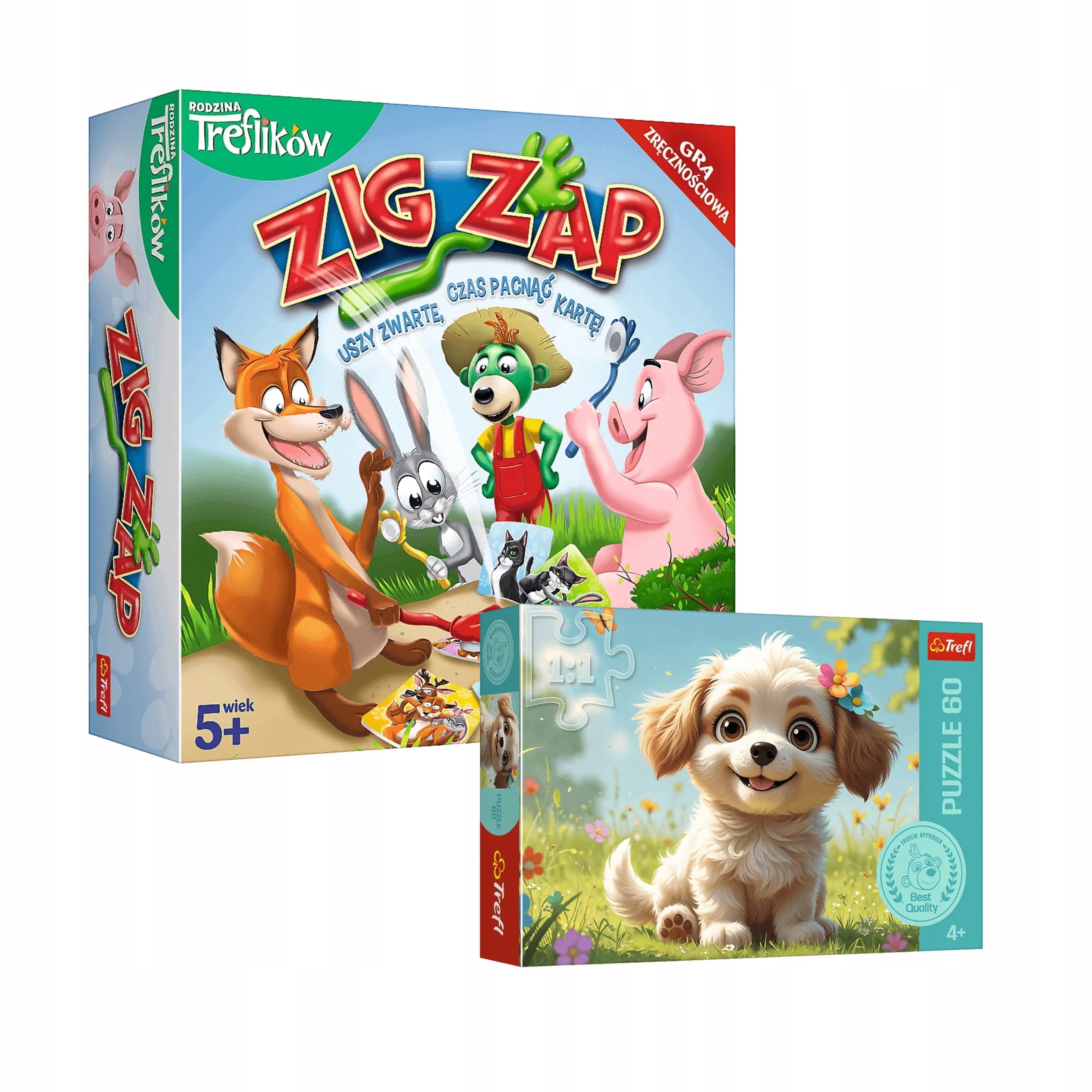 Zestaw gra zip zap puzzle 60 elementów-Zdjęcie-0