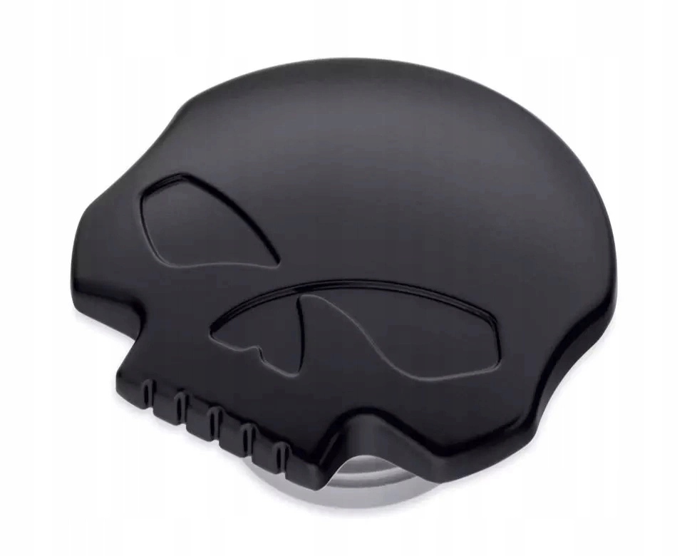 Zátka palivovej nádrže Harley Davidson Willie G Skull čierna Oem