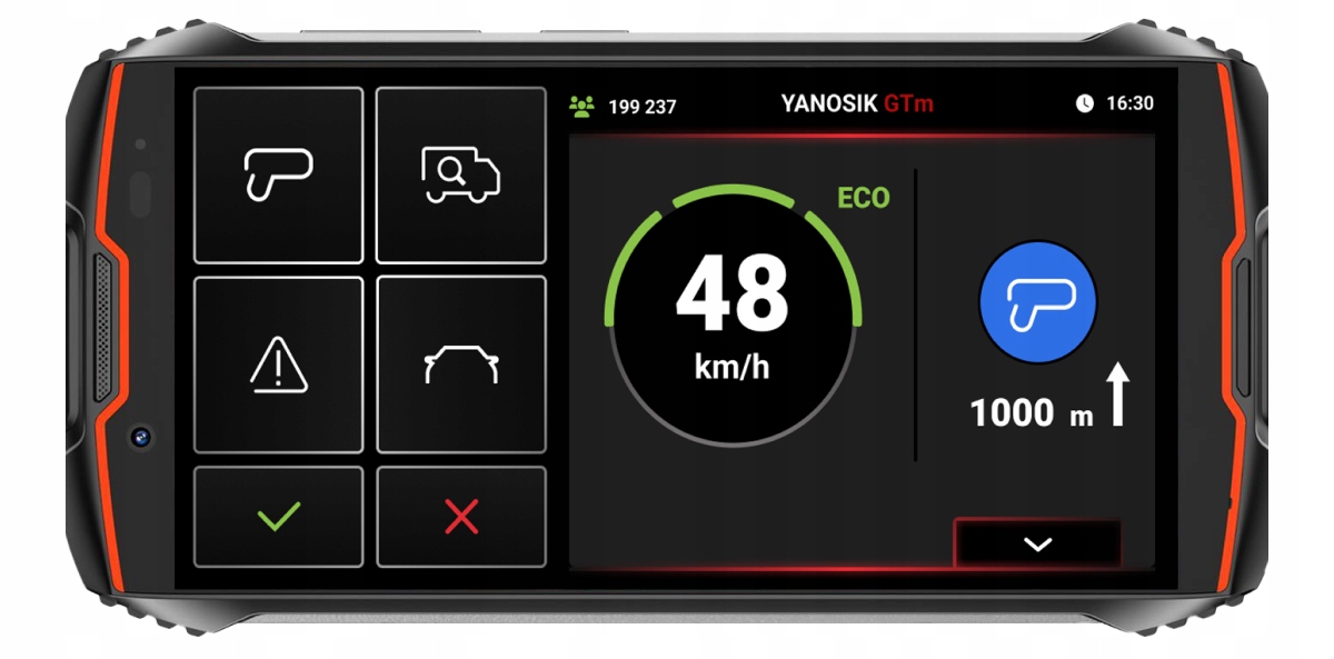 Сенсорный экран Yanosik GTm