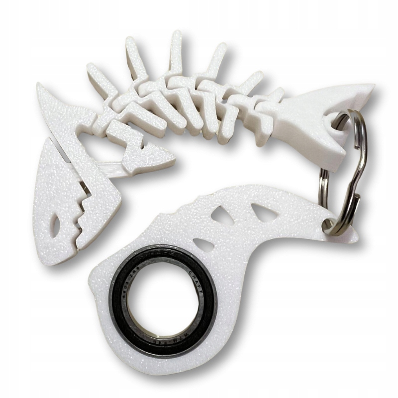 ZESTAW COMBO KEYRAMBIT KEYSPINNER BRELOK + REKINEK BIAŁY HIT TIKTOK