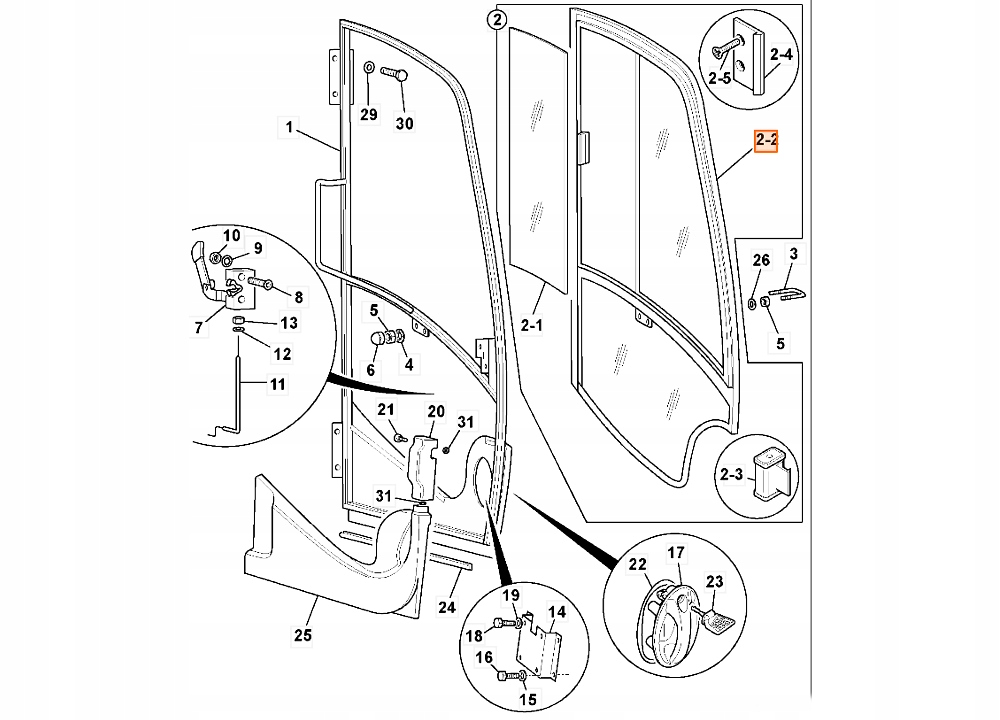СТЕКЛО ДВЕРИ ЛЕВОЕ 827/80220 331/45035 JCB JS220
