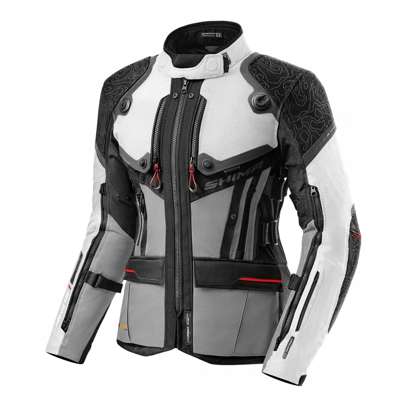 Dámska motocyklová bunda Shima Tracker Lady Light Grey šedá Darčeky