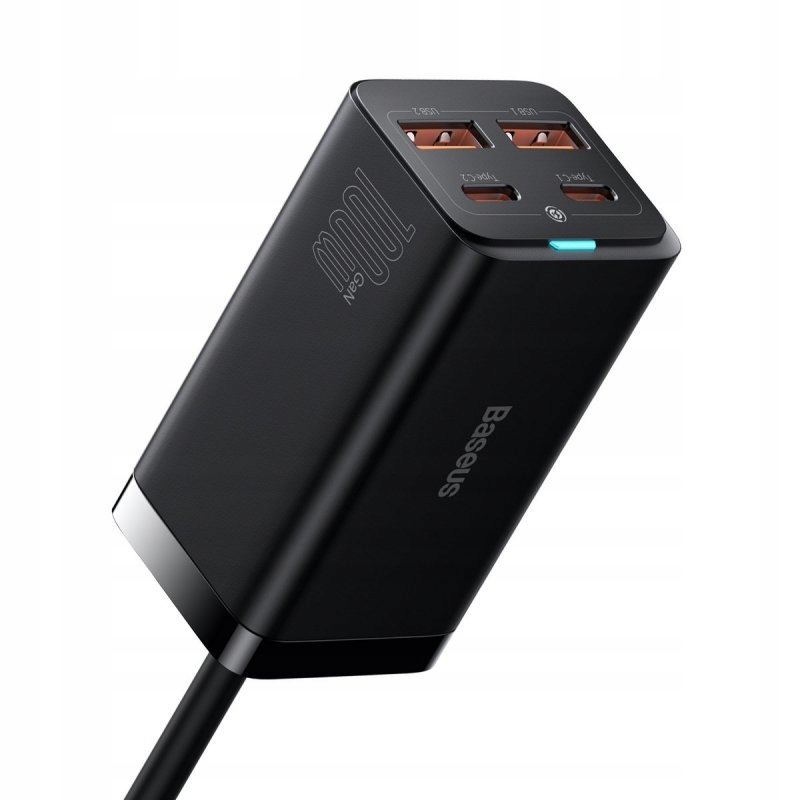 Rýchla univerzálna nabíjačka GaN 2x Usb-c 2x Usb 100W Qc 4.0+ Afc