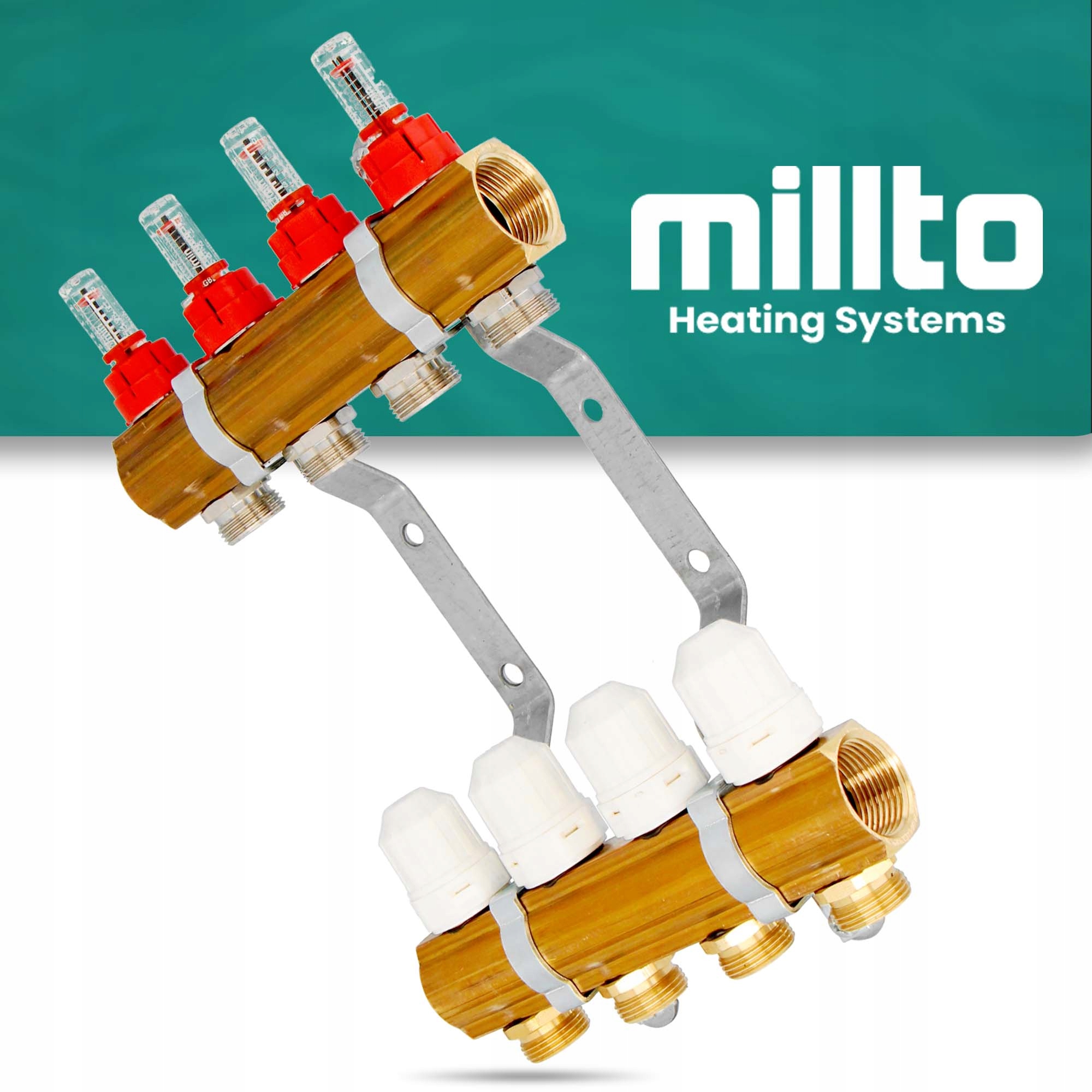 Rozdzielacz ogrzewania podłogowego podłogówki 4 Średnica przyłącza belki 1