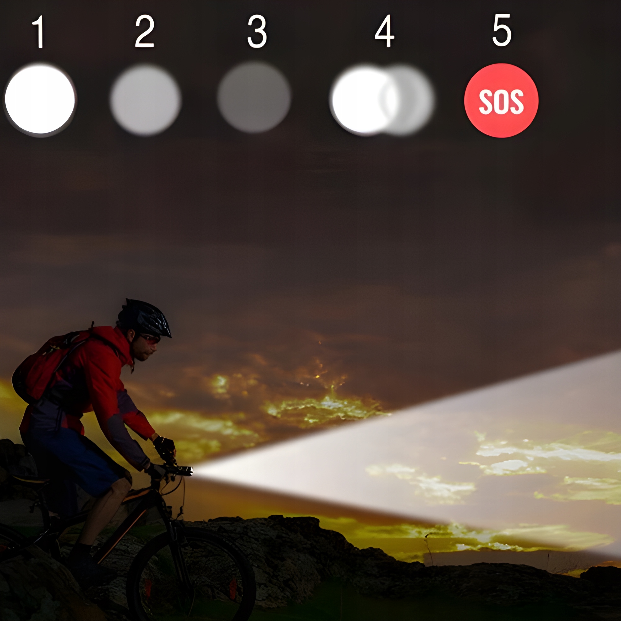 MOCNA LATARKA LED TAKTYCZNA XHP90 ZOOM WOJSKOWA WODOODPORNA AKUMULATOR ETUI Liczba trybów 5