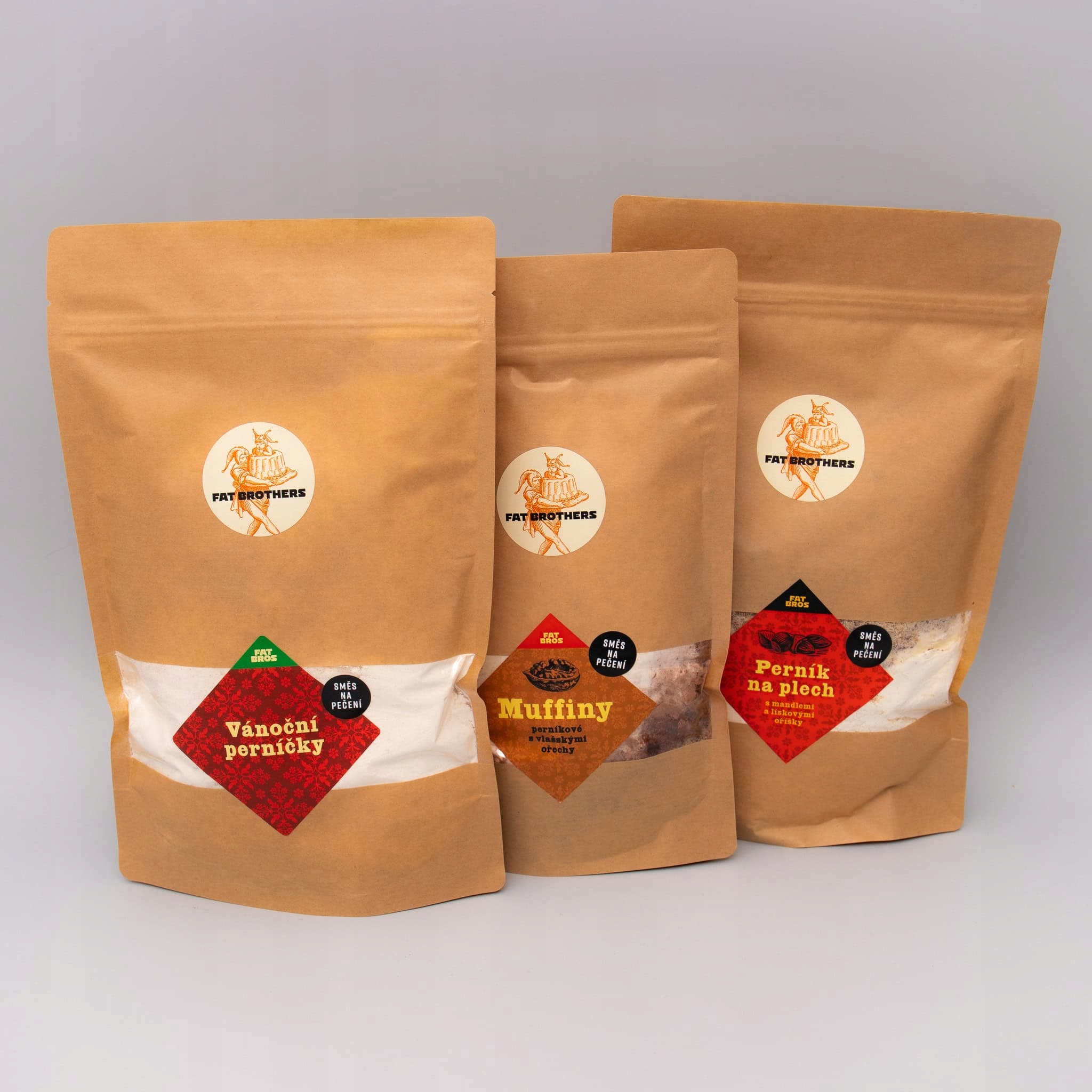 Levně Perníkové trio – muffiny, litý perník a perníčky – směsi na pečení