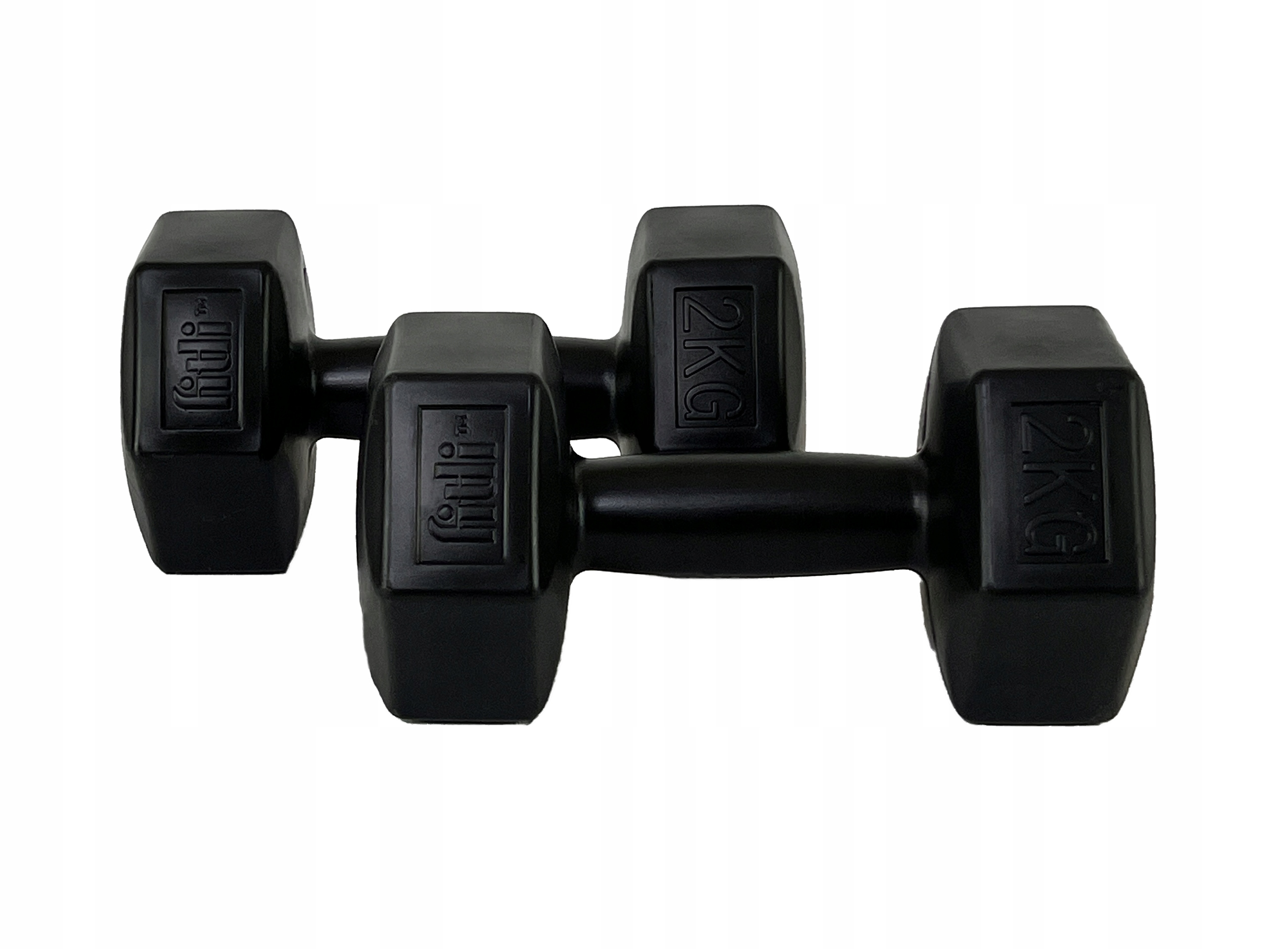 HANTLE 2KG zestaw hantli 2 kg hantelki bitumiczne CIĘŻARKI DO ĆWICZEŃ 2szt Model FTL21-2