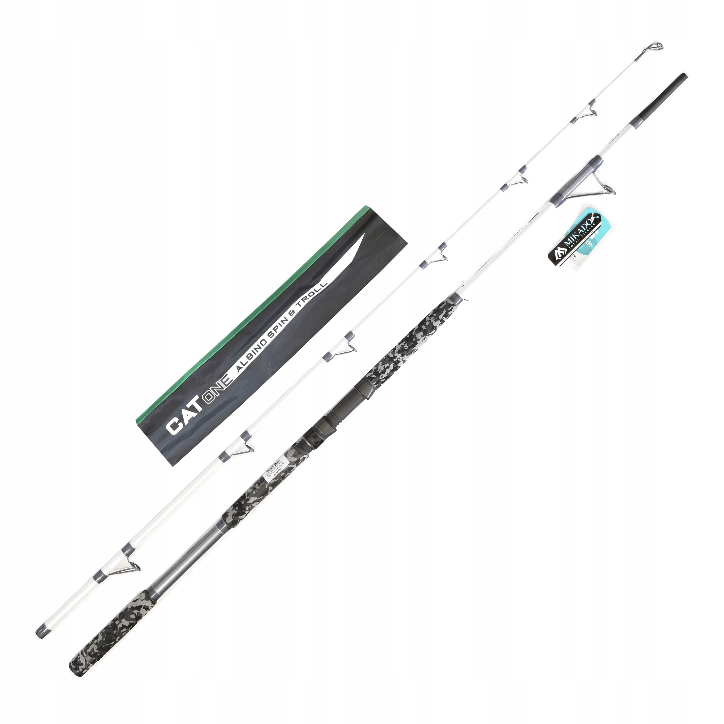 Wędka sumowa spinningowa Mikado Catone Albino Spin&Troll 2.20m 50-200g