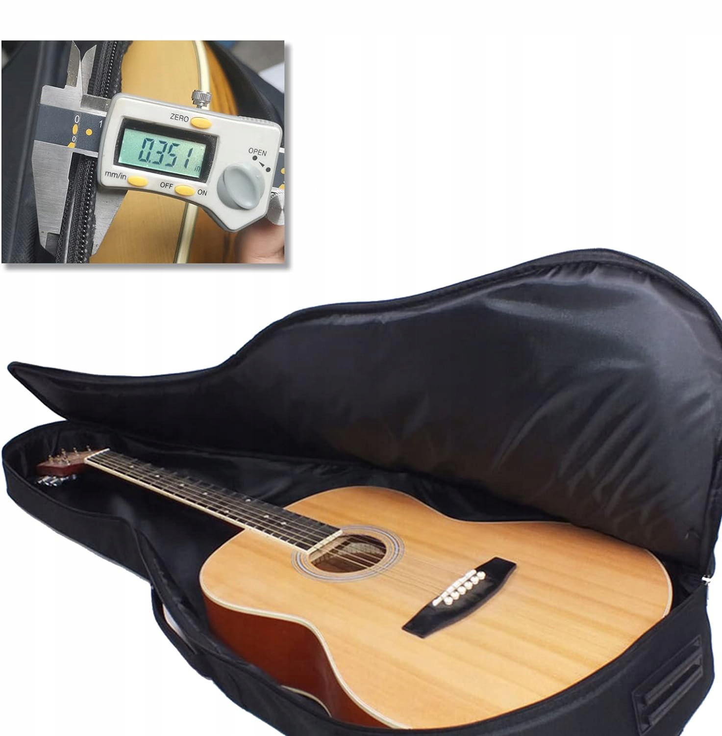 FUTERAŁ DO GITARY TORBA POKROWIEC ETUI WODOODPORNA DO 39/40/41 CALI Przeznaczenie gitara akustyczna