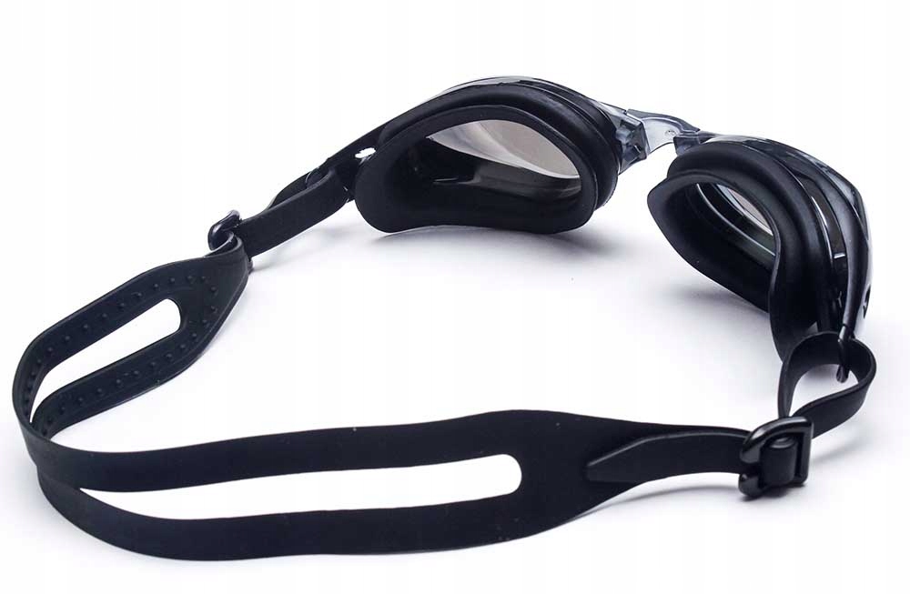 OKULARY PŁYWACKIE na BASEN ANTI-FOG do PŁYWANIA Kolor dominujący czarny