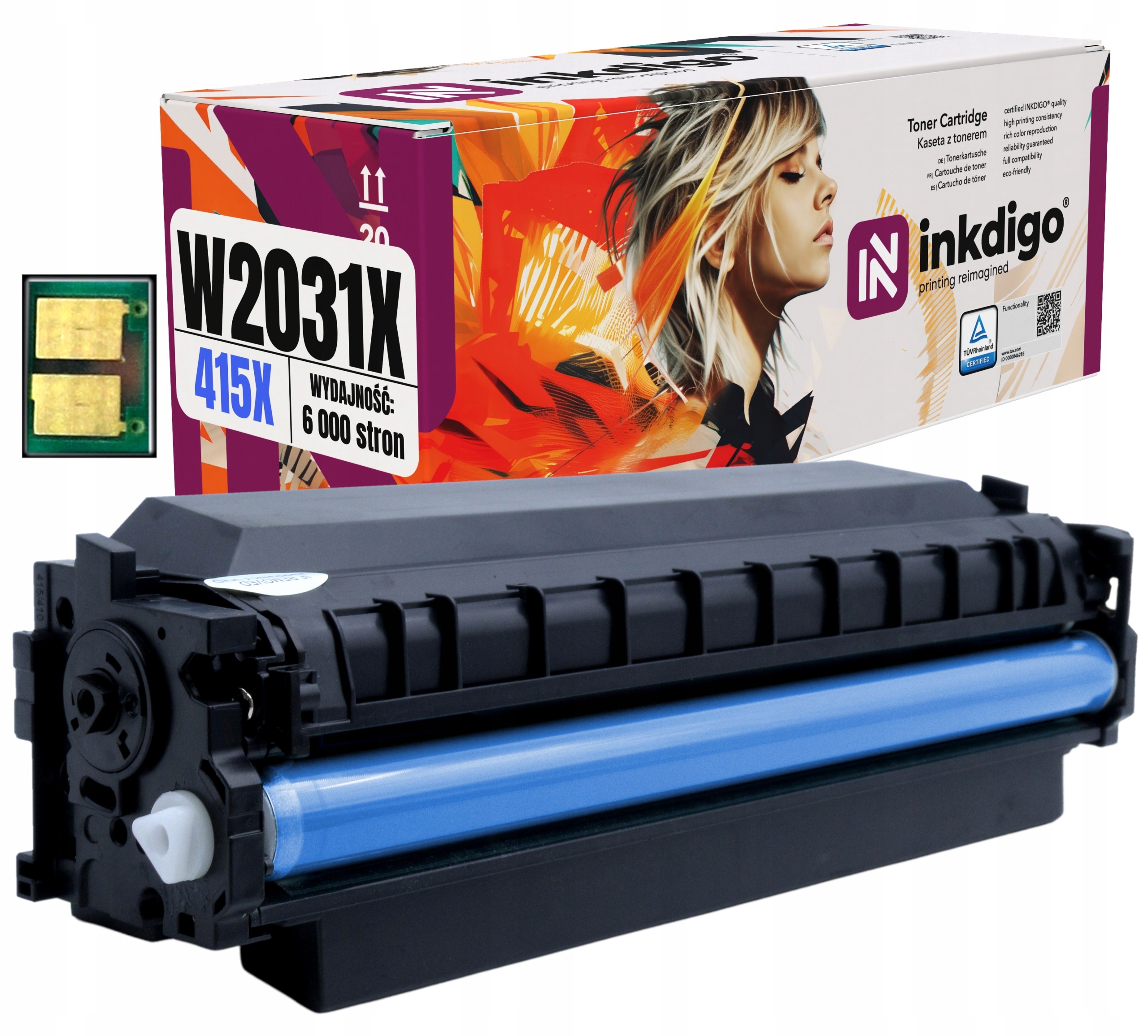 W2031X 415X Náhradní toner S Čipem pro tiskárnu Hp LaserJet M454 M479