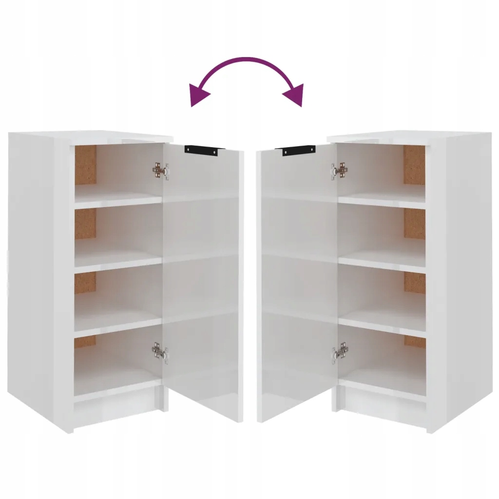 Szafka na buty biała, 30x35x70 cm Materiał drewno