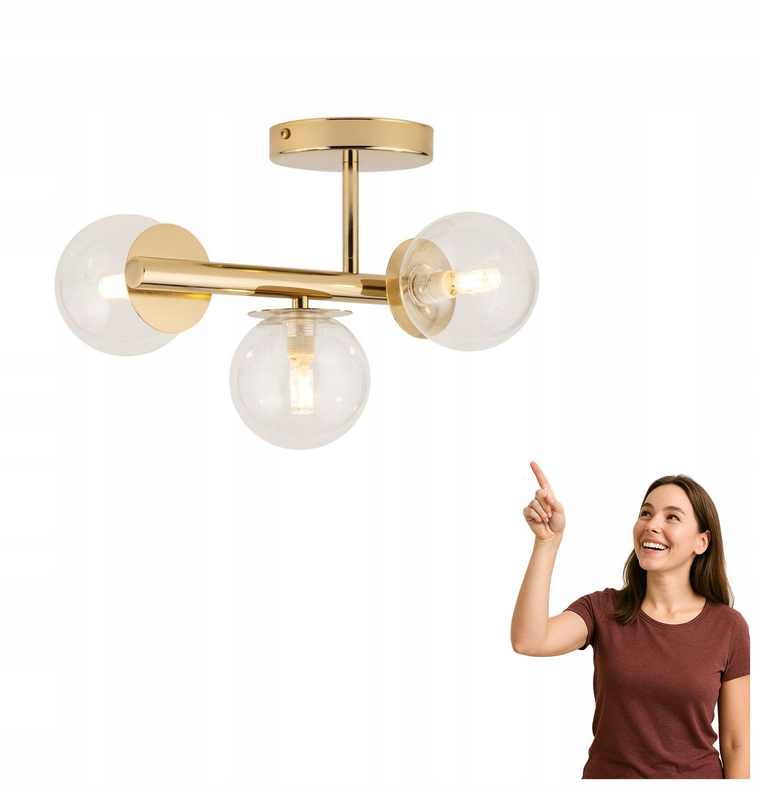 Stropná lampa Avola 3 40802 Sigma Lighting