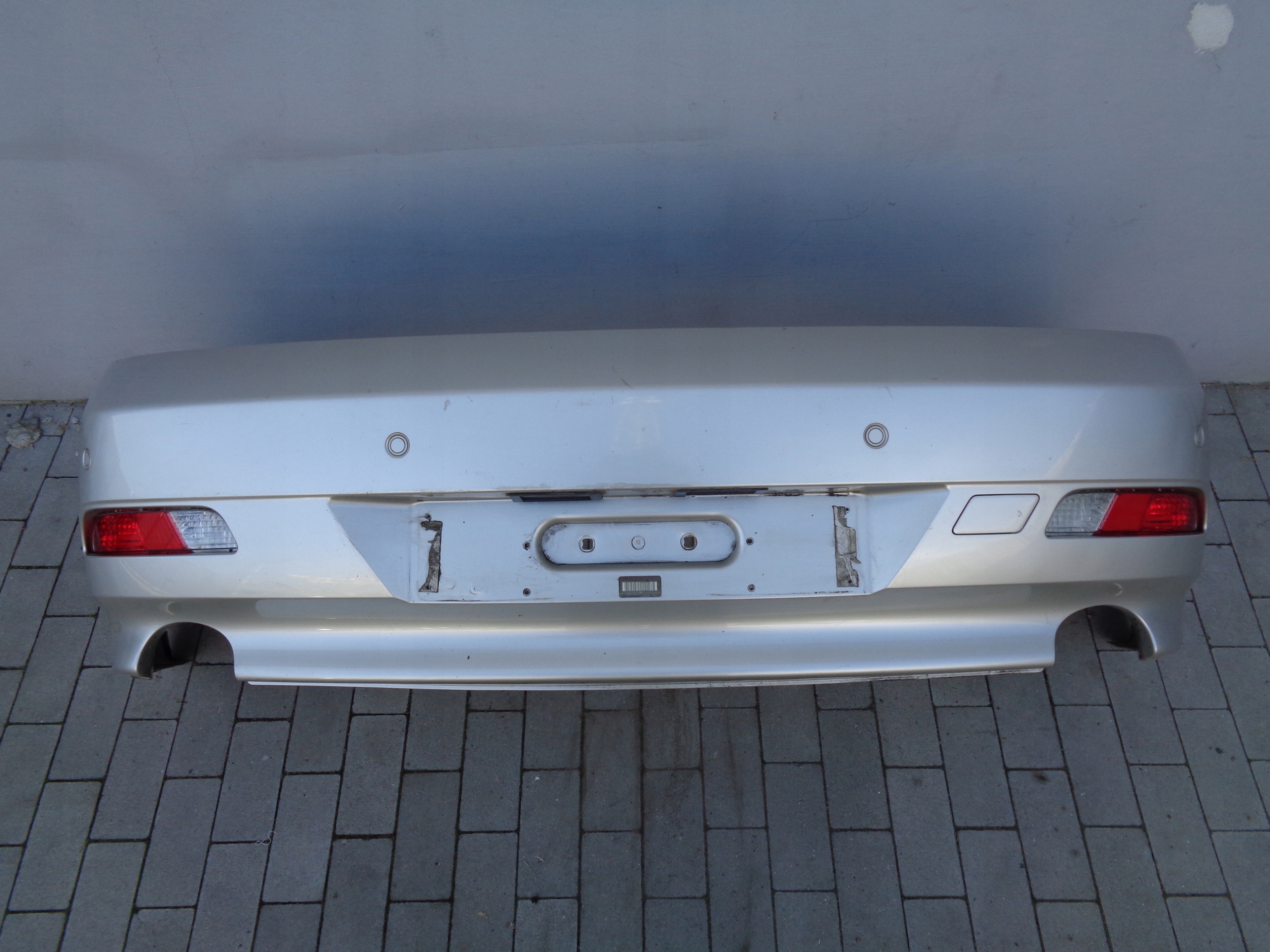 bumper rear part rear + PDC BMW 6 E63 mineral-silber