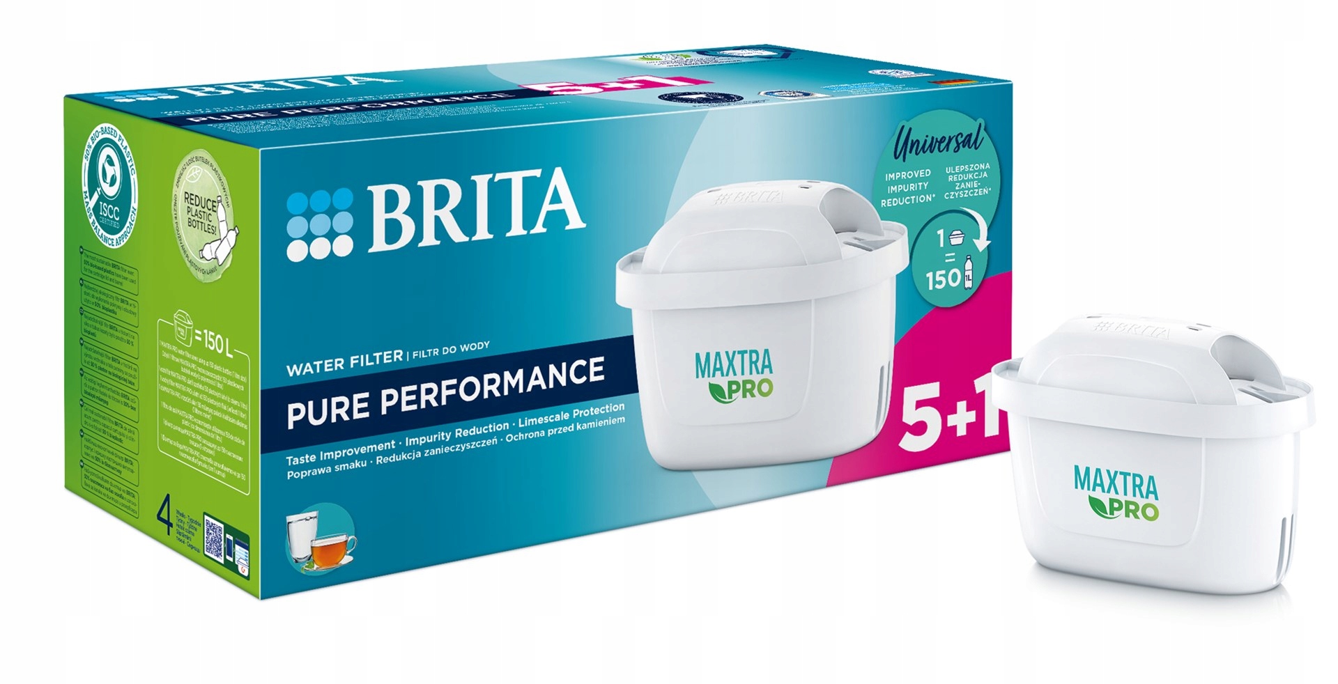 Filtrační Vložka do konvice Brita MX+ Pro Pure Performance 5+1 (6 ks)
