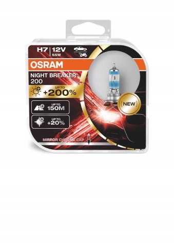ŻARÓWKA OSRAM NIGHT BREAKER 200% H7 12V 55W 2SZT