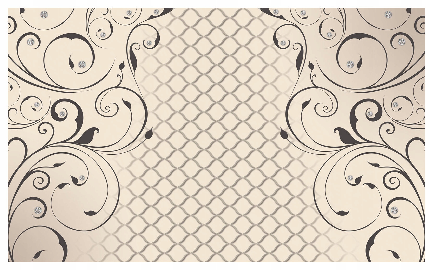 Fototapeta Ažurová symetrie a rostlinné vinylové motivy 254x184 lepidlo