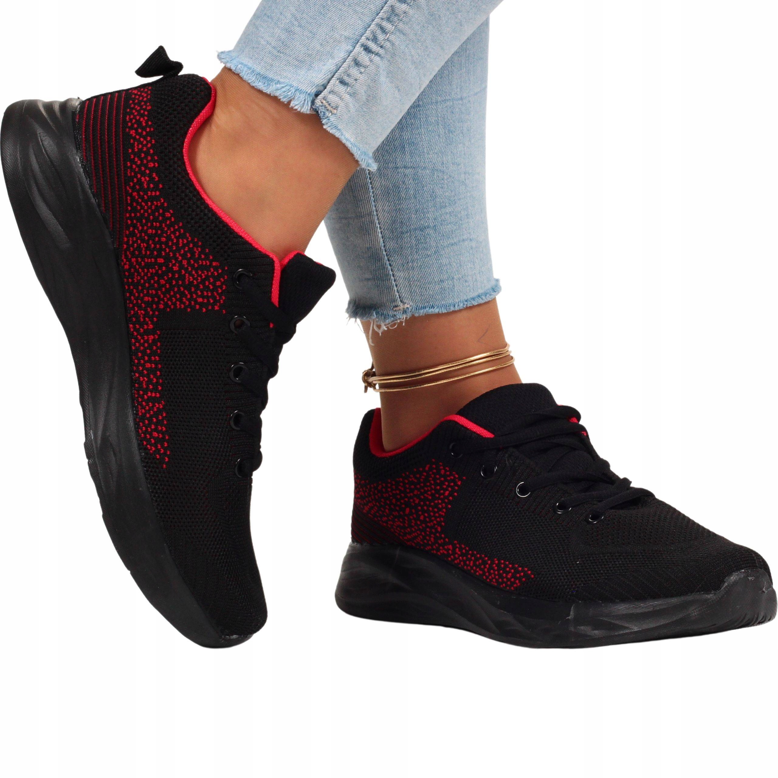 

Buty Damskie Obuwie Sportowe Sneakersy Wiązane