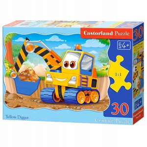 

Puzzle Żółta koparka 30 elementów