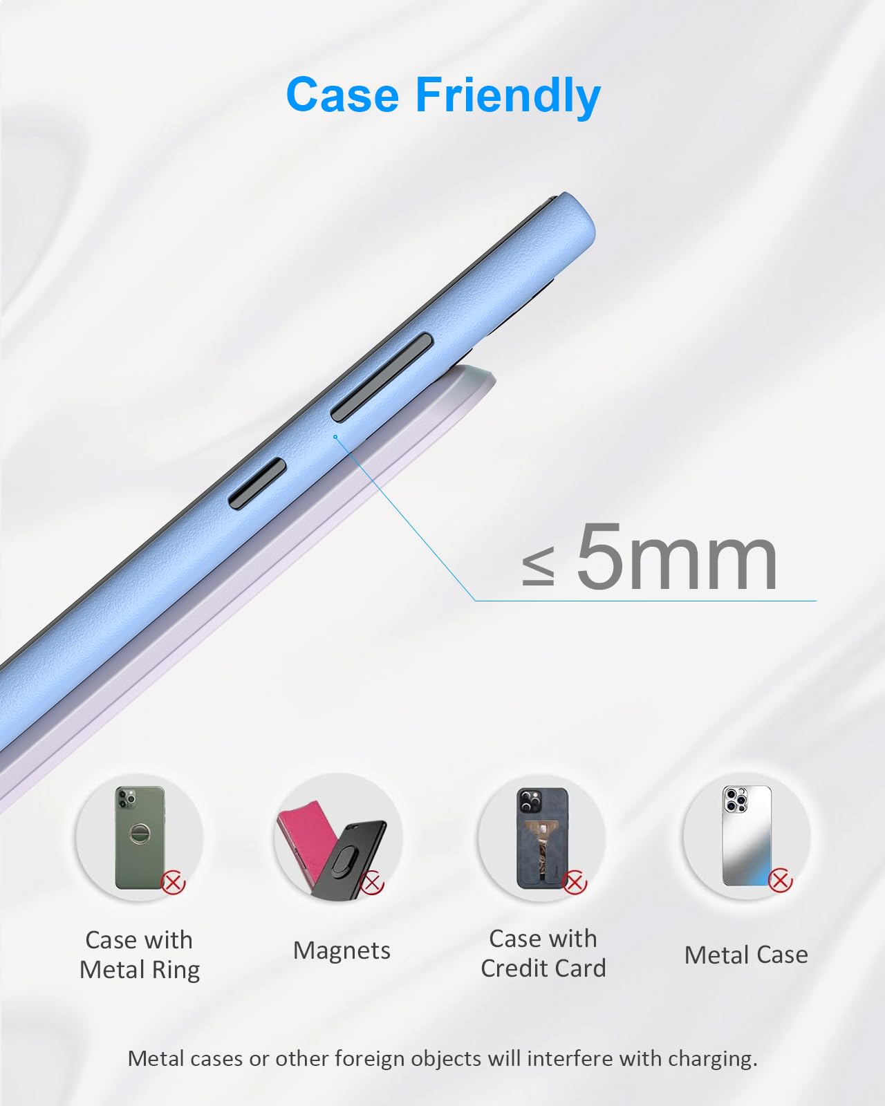 NANAMI Szybka Ładowarka Bezprzewodowa 10W Samsung iPhone Google Pixel LG — miniatura 6