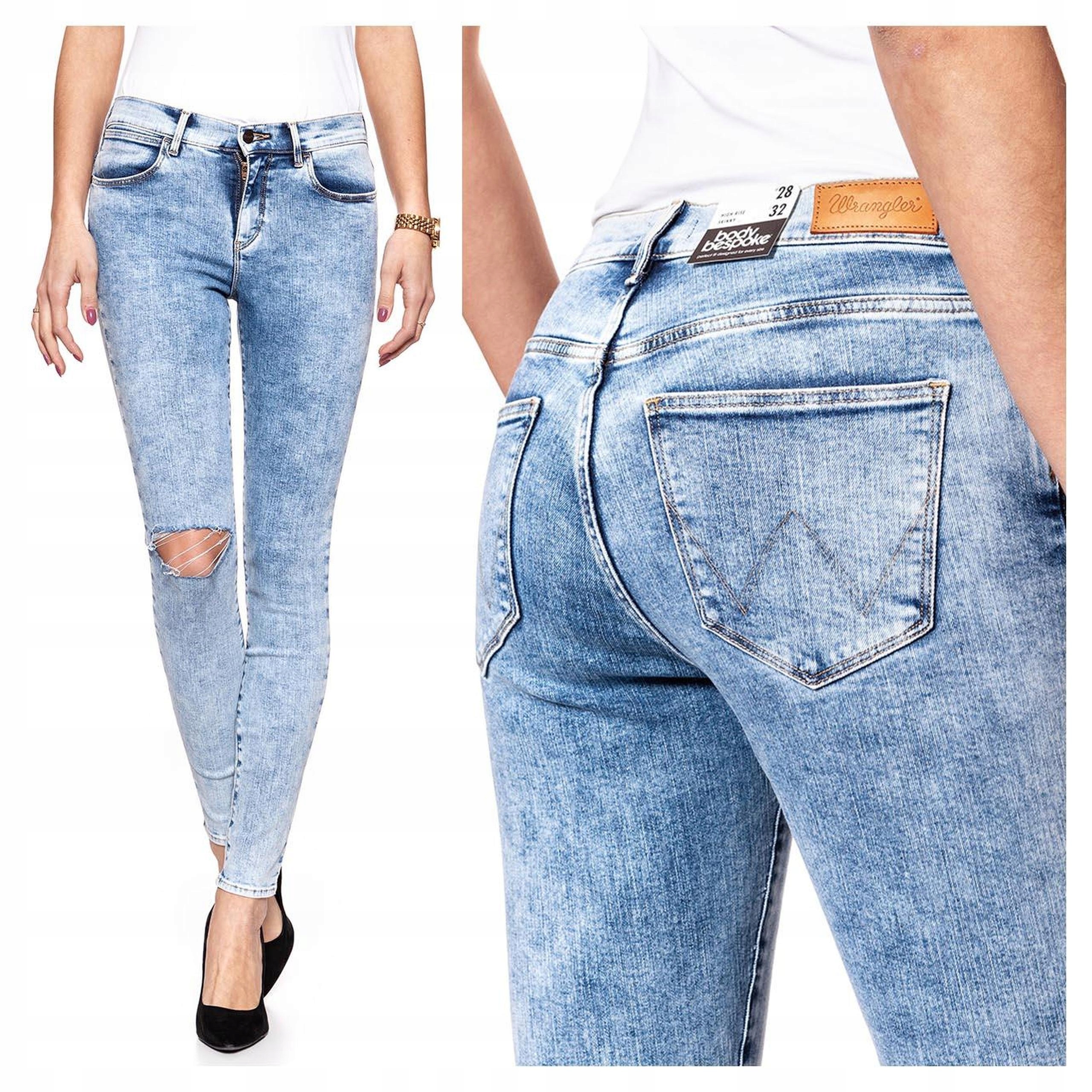 Dámské džínové kalhoty Wrangler High Rise Skinny 28/32