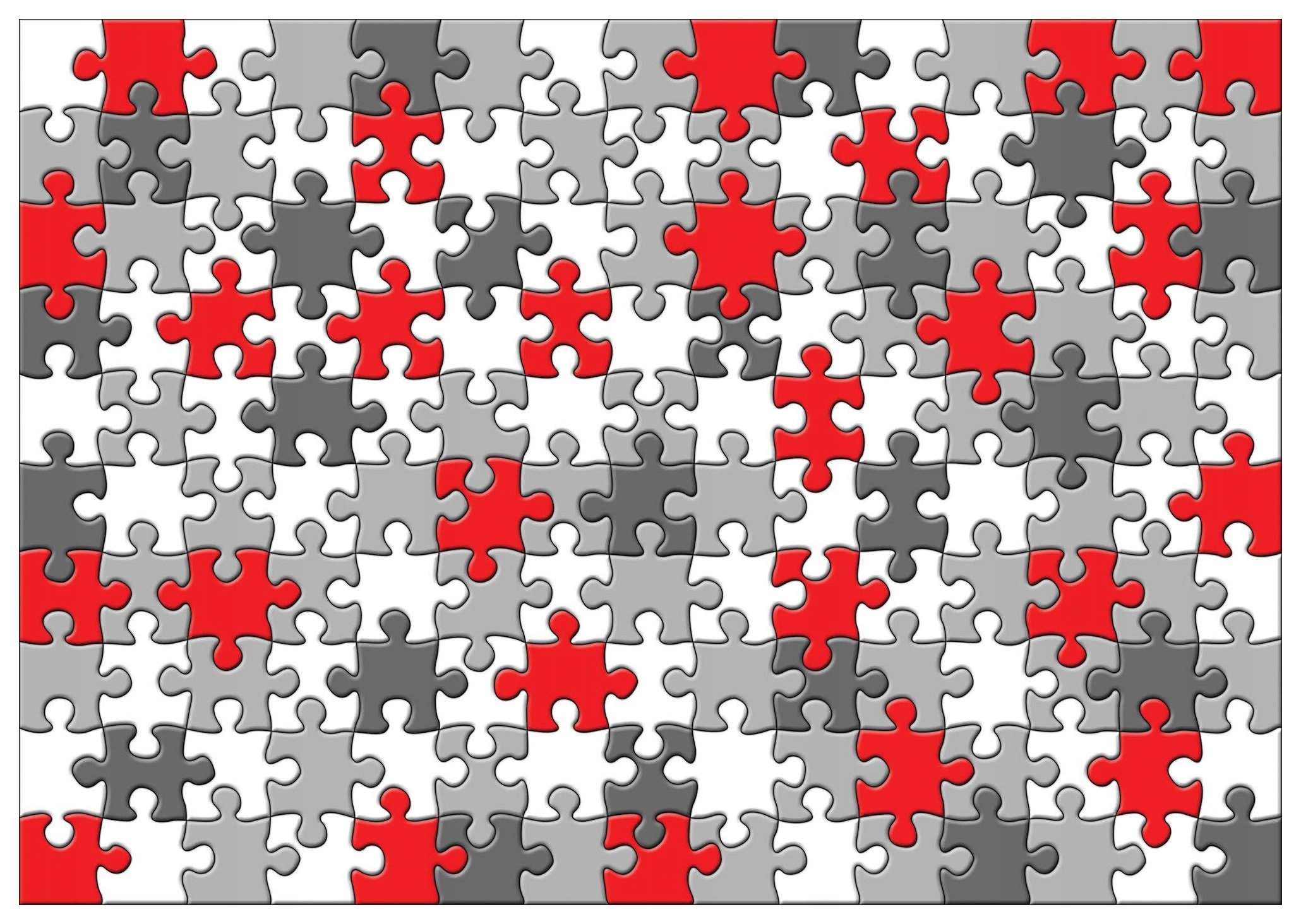 Fototapeta Puzzle Červeno-šedá mozaika na zeď 350x250 hra lepidlo