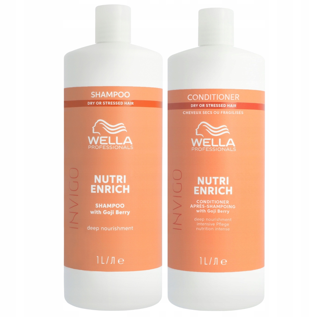 Wella Professionals Invigo Enrich Kondicionér Šampon Vyživující 2x1 l Dárek