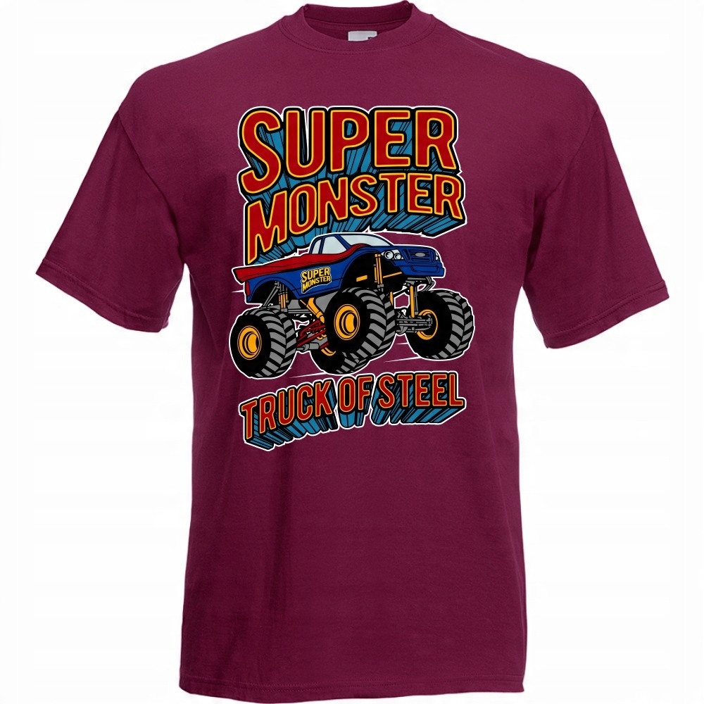 

Koszulka monster truck super samochód M burgund