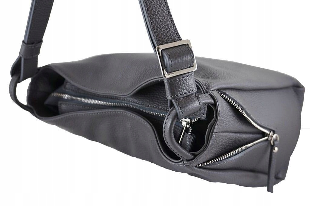 Barberini's - torebki worki skórzane - Czarna Styl miejski