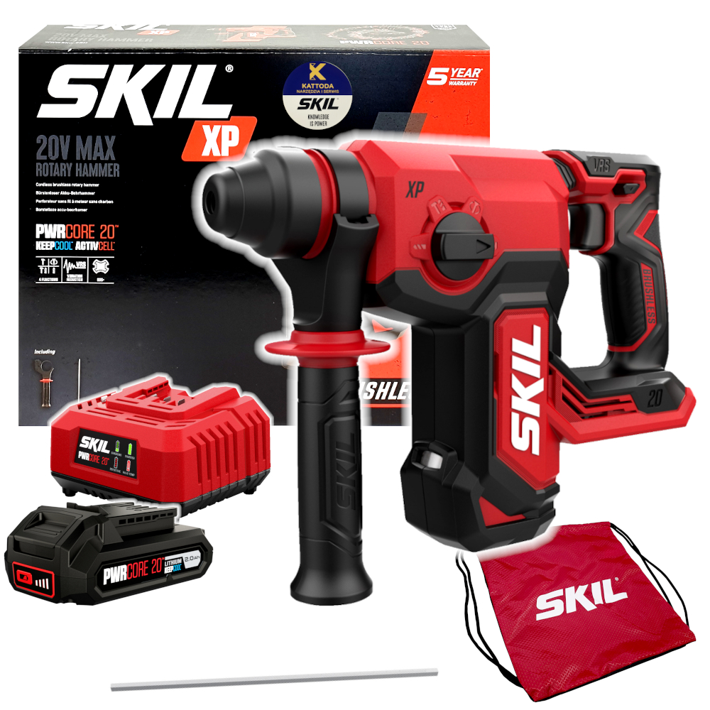 Młotowiertarka akumulatorowa Skil 20V 3851 SDS-plus 2.2J 1x2.0Ah