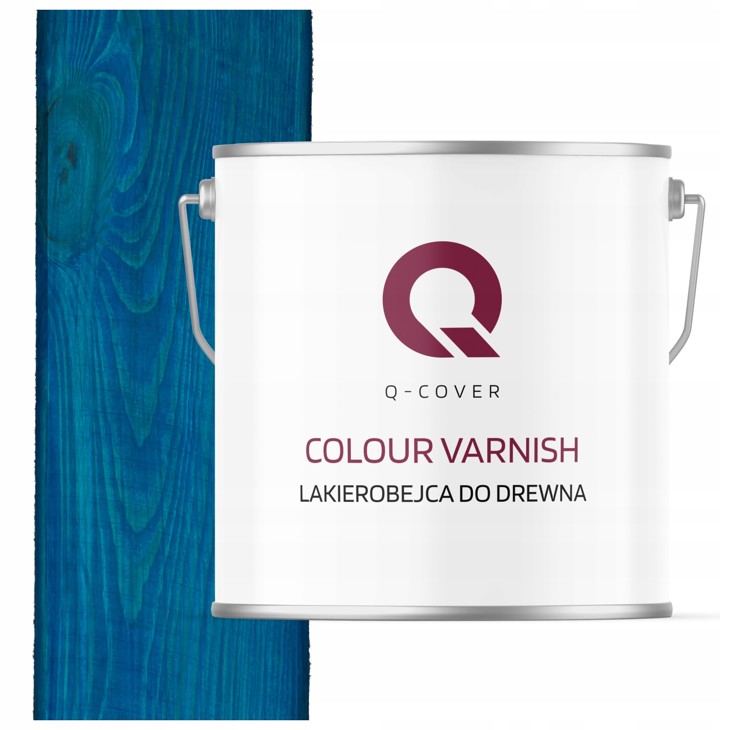 Laková Farba Na Drevo 3V1 Modrá Extra Lazúra Farba Saténová 5L Ochranná