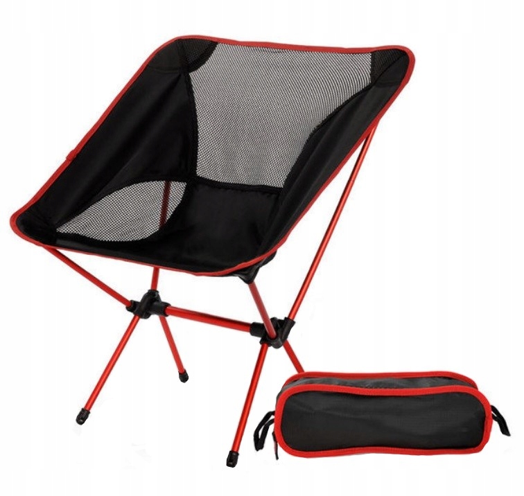 KRZESŁO WĘDKARSKIE TURYSTYCZNE FOTEL SKŁADANE RYBY