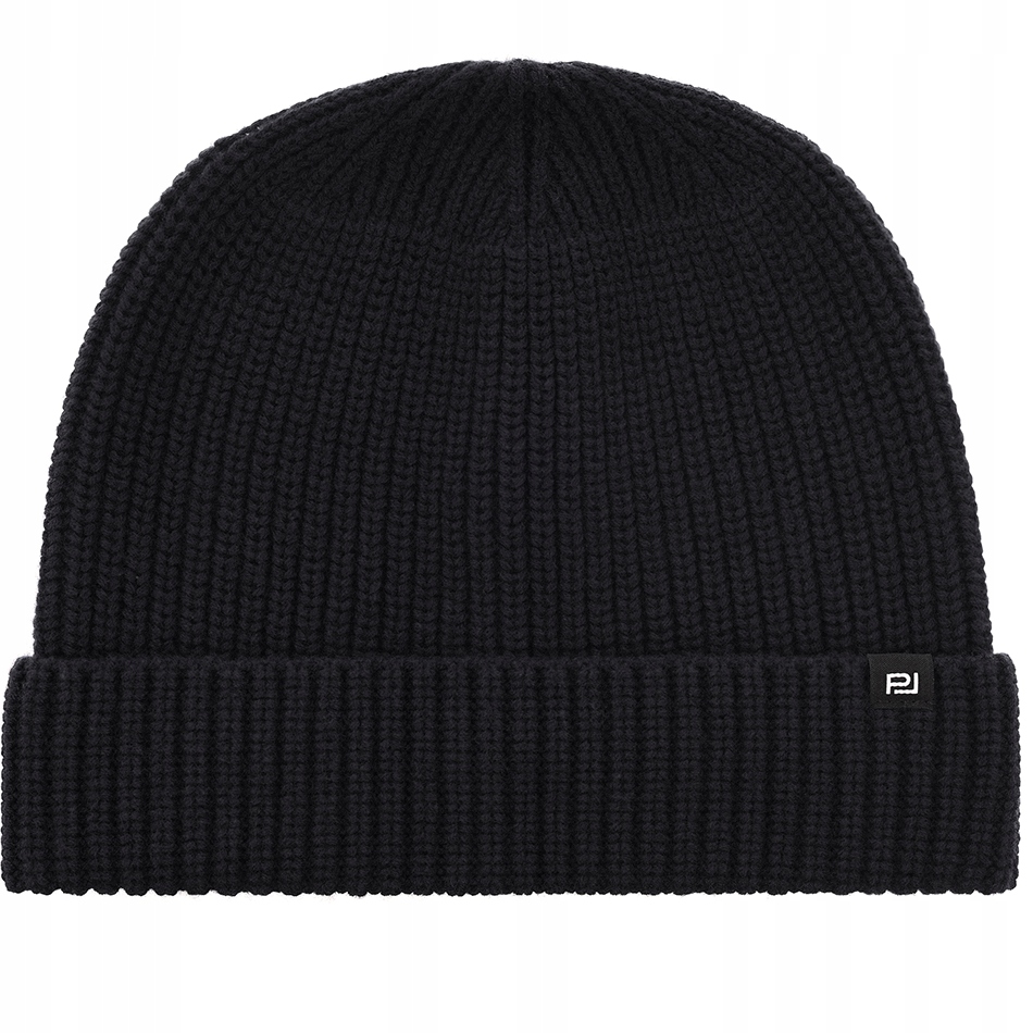 Černá pánská čepice s vlnou na zimu Pako Lorente Univerzální velikost