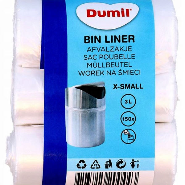 

Worki na Śmieci małe do Łazienki 3L 150 szt
