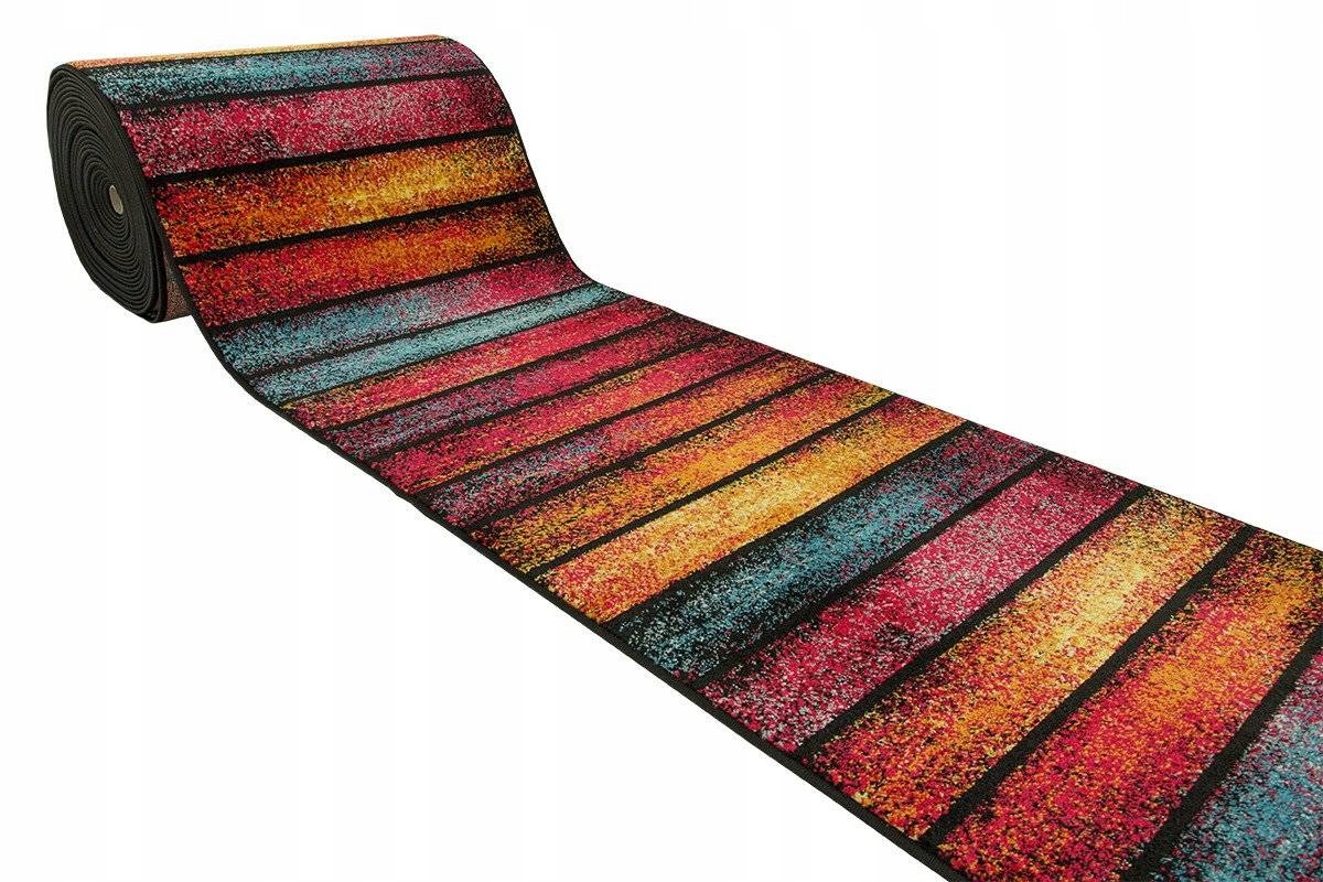 

szer. 100 cm Kolorowy Chodnik Rainbow Deski Paski