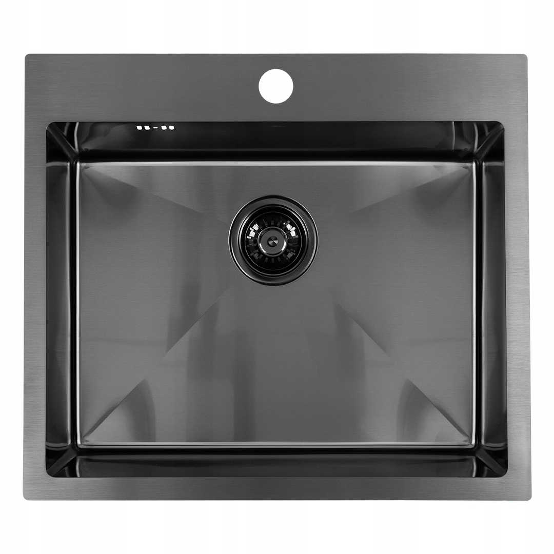 Oceľový Grafitový Drez 50x58 Zapustený Do Dosky S Otvorom 1-KOMORA