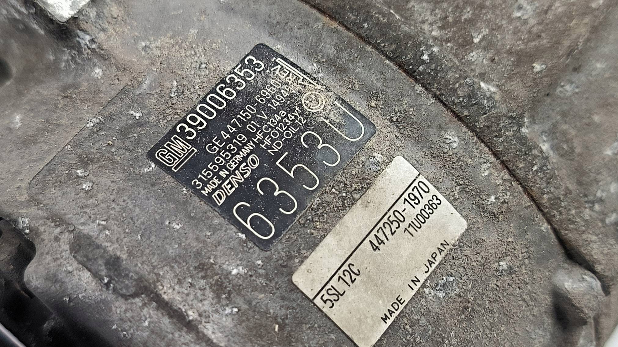 klimakompressor 39006353 OPEL CORSA E