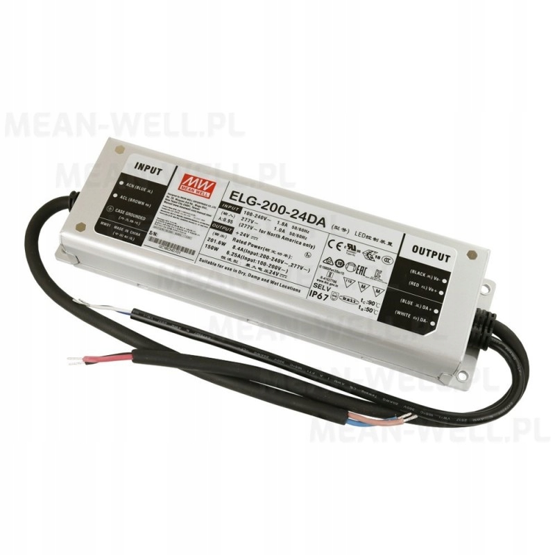 ZASILACZ LED DALI Mean Well ELG-200-24DA-3Y 8,4A 201,6A