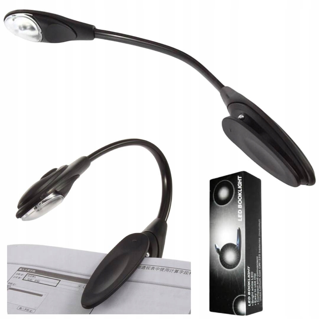 LAMPKA Z KLIPSEM LED CZYTANIA KSIĄŻKI ELASTYCZNA