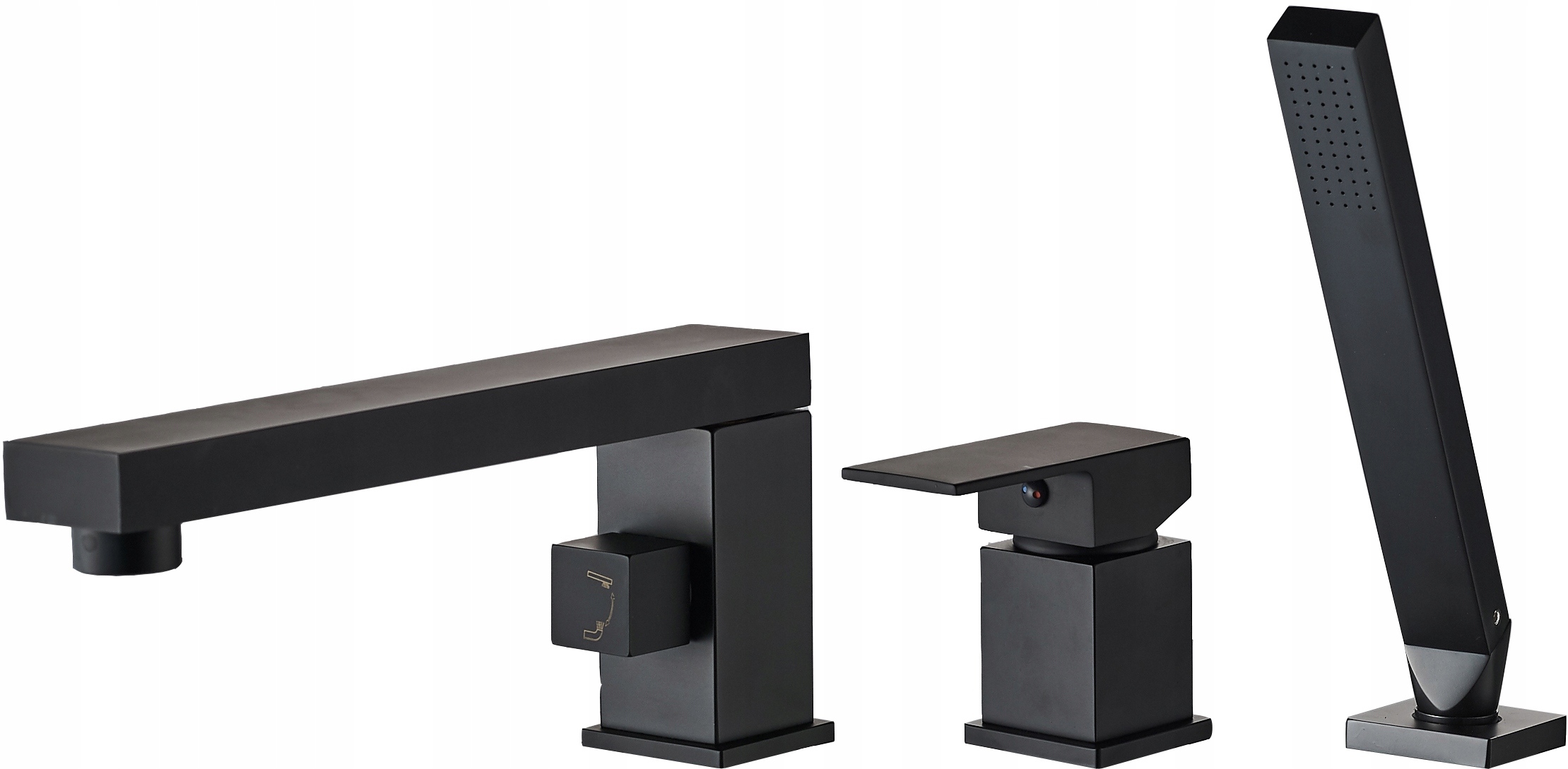 

Bateria Wannowa 3 otworowa Glen Czarna Black Rea