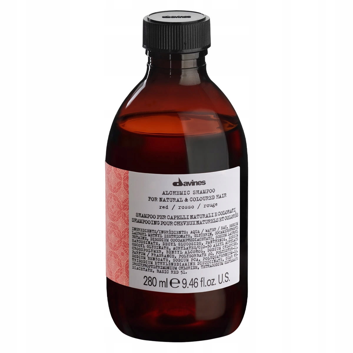 Davines Alchymický šampon pro přírodní nebo barvené vlasy červený