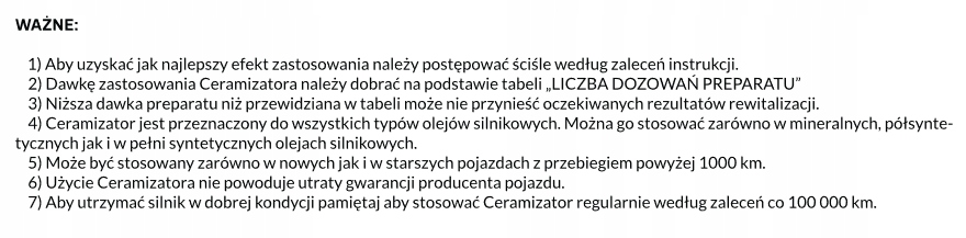 CERAMIZATOR DIESEL - Nano Ceramika do Silników Diesla Producent Ceramizator