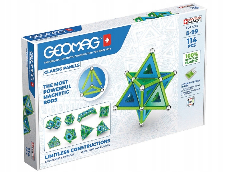 

Klocki magnetyczne Geomag 114 elementów GEO-473